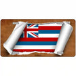 Hawaii Flag Scroll Metal Novelty License Plate 12" x 6" (LP)