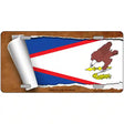 American Samoa Flag Scroll Metal Novelty License Plate 12" x 6" (LP)