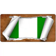 Nigeria Flag Scroll Metal Novelty License Plate 12" x 6" (LP)