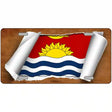 Kiribati Flag Scroll Metal Novelty License Plate 12" x 6" (LP)