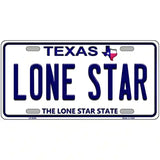 Lone Star Texas Novelty Metal License Plate 12" x 6" (LP)