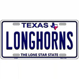 Longhorn Texas Novelty Metal License Plate