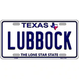 Lubbock Texas Novelty Metal License Plate 12" x 6" (LP)