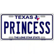 Princess Texas Novelty Metal License Plate 12" x 6" (LP)