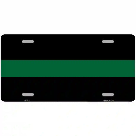 Thin Green Line Novelty Metal License Plate 12" x 6" (LP)