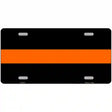 Thin Orange Line Novelty Metal License Plate 12" x 6" (LP)