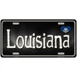 Louisiana Flag Script Metal Novelty License Plate 12" x 6" (LP)