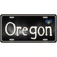 Oregon Flag Script Metal Novelty License Plate 12" x 6" (LP)