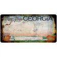 Georgia Rusty Novelty Metal License Plate 12" x 6" (LP) / Yes