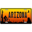 Biker Arizona Scenic Novelty Metal License Plate 12" x 6" (LP)