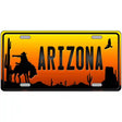 Rodeo Arizona Scenic Novelty Metal License Plate 12" x 6" (LP)