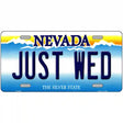 Just Wed Nevada Novelty Metal License Plate 12" x 6" (LP)