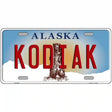 Kodiak Alaska State Novelty Metal License Plate 12" x 6" (LP)