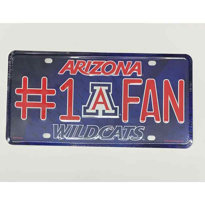 Wildcats Fan Embossed Metal Novelty License Plate Tag LP-961