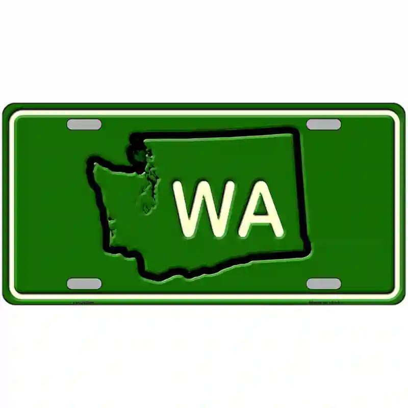 WA State Novelty Metal License Plate 12" x 6" (LP)