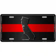 California Thin Red Line Metal Novelty License Plate 12" x 6" (LP)