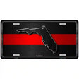 Florida Thin Red Line Metal Novelty License Plate 12" x 6" (LP)