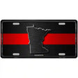 Minnesota Thin Red Line Metal Novelty License Plate 12" x 6" (LP)