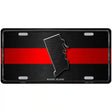 Rhode Island Thin Red Line Metal Novelty License Plate 12" x 6" (LP)