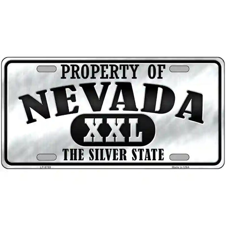 Property Of Nevada Novelty Metal License Plate 12" x 6" (LP)