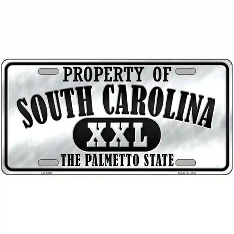 Property Of South Carolina Novelty Metal License Plate 12" x 6" (LP)