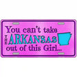 Arkansas Girl Novelty Metal License Plate 12" x 6" (LP)