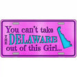 Delaware Girl Novelty Metal License Plate 12" x 6" (LP)