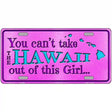 Hawaii Girl Novelty Metal License Plate 12" x 6" (LP)