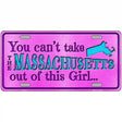 Massachusetts Girl Novelty Metal License Plate 12" x 6" (LP)