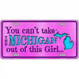 Michigan Girl Novelty Metal License Plate 12" x 6" (LP)