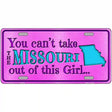 Missouri Girl Novelty Metal License Plate 12" x 6" (LP)