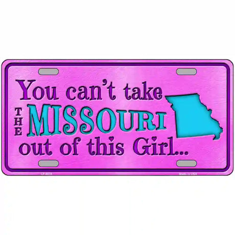 Missouri Girl Novelty Metal License Plate 12" x 6" (LP)