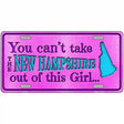 New Hampshire Girl Novelty Metal License Plate 12" x 6" (LP)