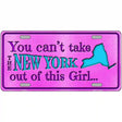 New York Girl Novelty Metal License Plate 12" x 6" (LP)