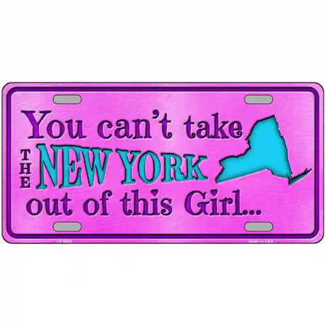 New York Girl Novelty Metal License Plate 12" x 6" (LP)