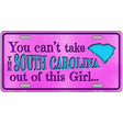 South Carolina Girl Novelty Metal License Plate 12" x 6" (LP)