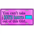 South Dakota Girl Novelty Metal License Plate 12" x 6" (LP)