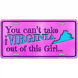 Virginia Girl Novelty Metal License Plate 12" x 6" (LP)