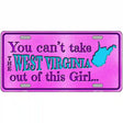 West Virginia Girl Novelty Metal License Plate 12" x 6" (LP)