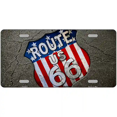 Asphalt Highway Metal Novelty License Plate 12" x 6" (LP)