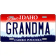 Grandma Idaho Metal Novelty License Plate 12" x 6" (LP)