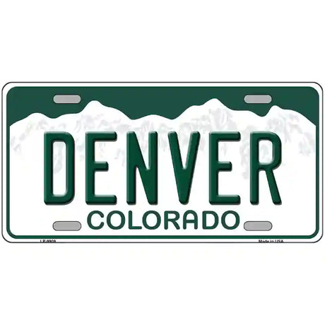 Denver Colorado Metal Novelty License Plate 12" x 6" (LP)