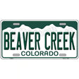 Beaver Creek Colorado Metal Novelty License Plate 12" x 6" (LP)