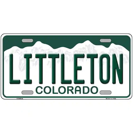 Littleton Colorado Metal Novelty License Plate 12" x 6" (LP)