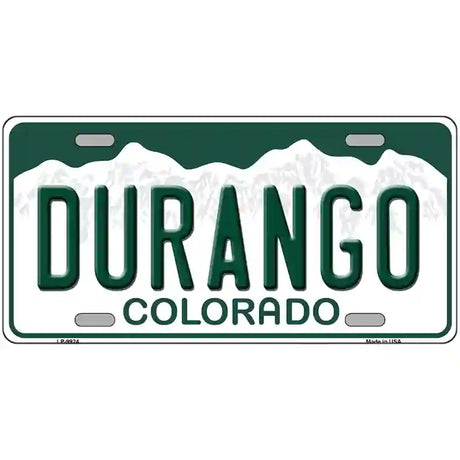 Durango Colorado Metal Novelty License Plate 12" x 6" (LP)