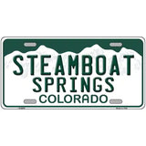 Steamboat Springs Colorado Metal Novelty License Plate 12" x 6" (LP)