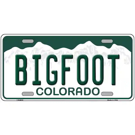 Bigfoot Colorado Metal Novelty License Plate 12" x 6" (LP)