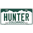 Hunter Colorado Metal Novelty License Plate 12" x 6" (LP)