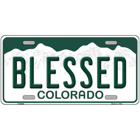 Blessed Colorado Metal Novelty License Plate 12" x 6" (LP)