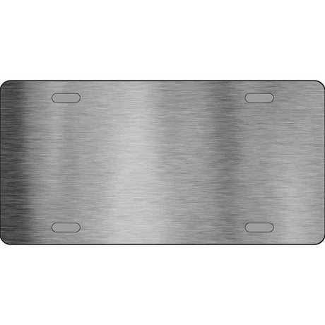 Brushed Chrome Dye Sublimation Blank 6X12 Metal Novelty License Plate Tag Sign LPC-000